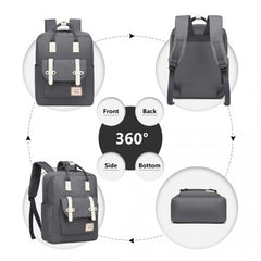 EB2211 - Kono Casual Daypack Lightweight Backpack Travel Bag - Grey