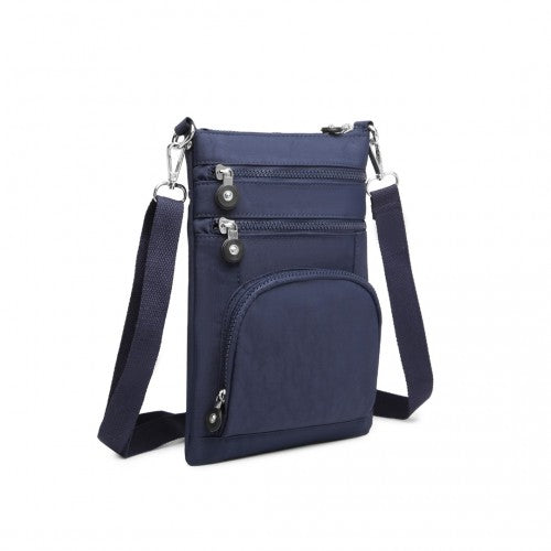 EB2228 - Kono Casual Multi Pocket RFID Blocking Cross body Bag - Navy