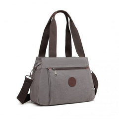 EH2045 - Kono Canvas Multi-Functional Cross Body Bag - Grey