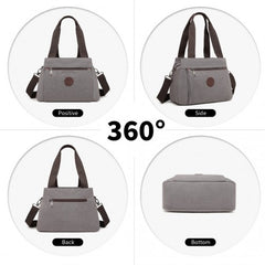 EH2045 - Kono Canvas Multi-Functional Cross Body Bag - Grey