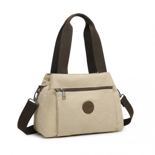 EH2045 - Kono Canvas Multi-Functional Cross Body Bag - Khaki