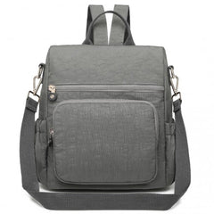 EH2107 - Kono Multi Way Anti-theft Waterproof Backpack Shoulder Bag - Grey