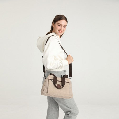 EH2239 - Kono Waterproof Multi-Functional Handbag Cross Body Bag - Grey