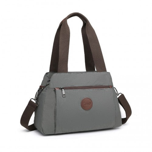 EH2239 - Kono Waterproof Multi-Functional Handbag Cross Body Bag - Grey