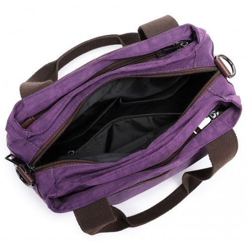 EH2239 - Kono Waterproof Multi-Functional Handbag Cross Body Bag - Purple