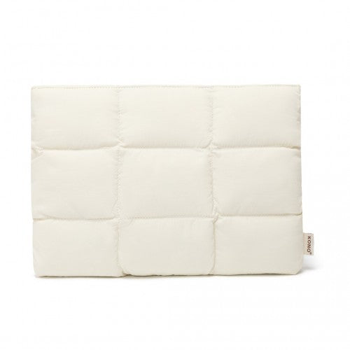 EH2359 - Kono Lightweight Magnetic Quilted Laptop Sleeve - Beige