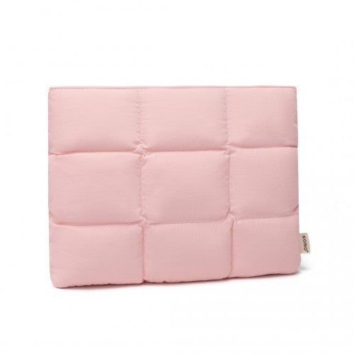 EH2359 - Kono Lightweight Magnetic Quilted Laptop Sleeve - Pink