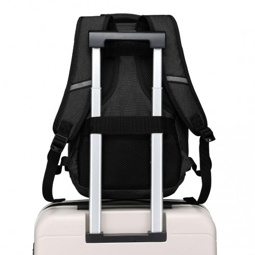 EM2231 - Kono Lightweight Cabin Bag Travel Business Backpack - Black