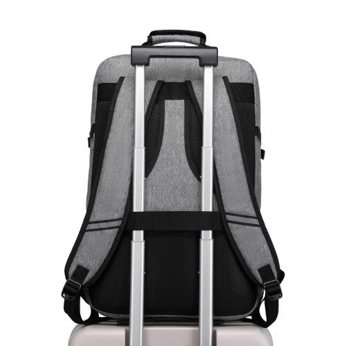 EM2231L - Kono Lightweight Cabin Bag Travel Business Backpack - Grey