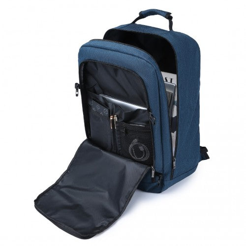 EM2231L - Kono Lightweight Cabin Bag Travel Business Backpack - Navy