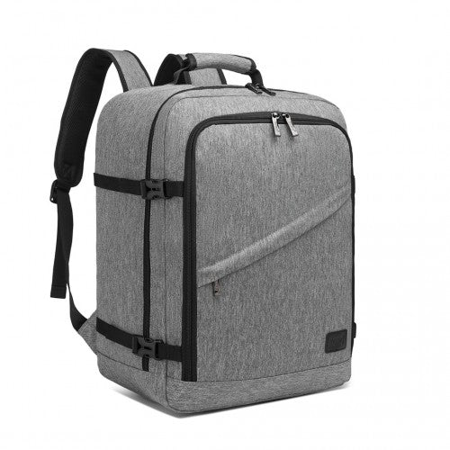 EM2231M - Kono Lightweight Cabin Bag Travel Business Backpack - Grey