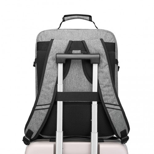 EM2231M - Kono Lightweight Cabin Bag Travel Business Backpack - Grey