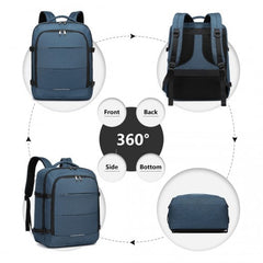 EM2232 - Kono Multi-level High-capacity Cabin Bag Travel Backpack - Navy