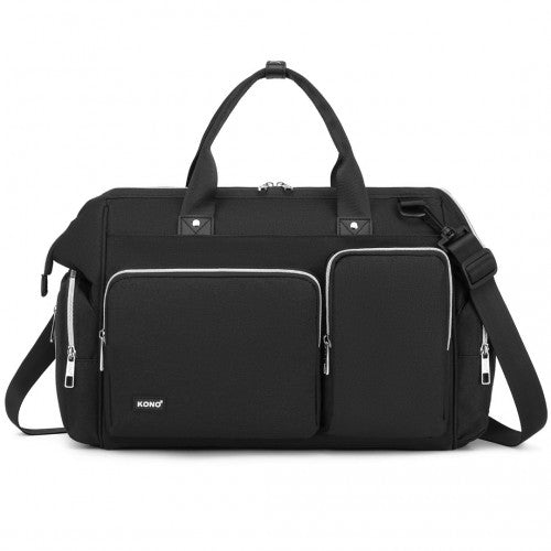 EQ2036 - Kono Multi-Compartment Maternity Bag - Black