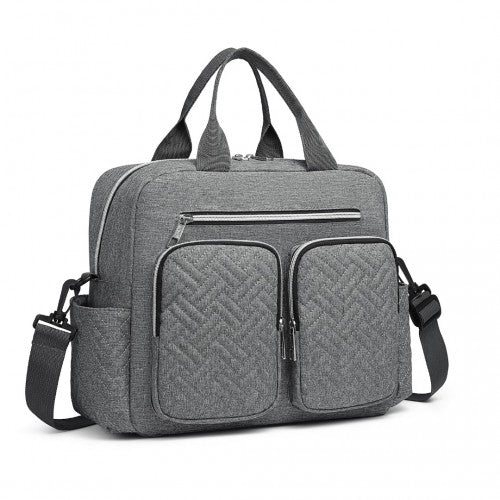 EQ2248 - Kono Durable And Functional Changing Tote Bag - Grey