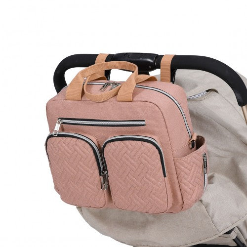 EQ2248 - Kono Durable And Functional Changing Tote Bag - Pink