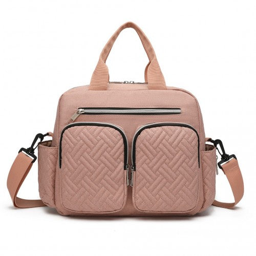 EQ2248 - Kono Durable And Functional Changing Tote Bag - Pink