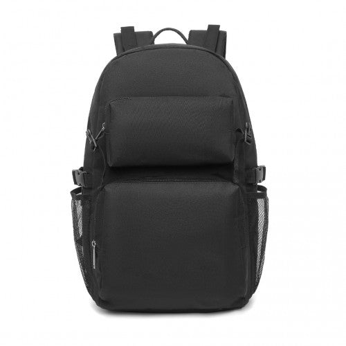 EQ2304 - Kono Men's Versatile and Sleek Urban Commuter Backpack - Black