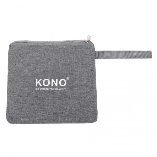 EQ2308 - Kono Foldable Waterproof Storage Cabin Travel Handbag - Grey