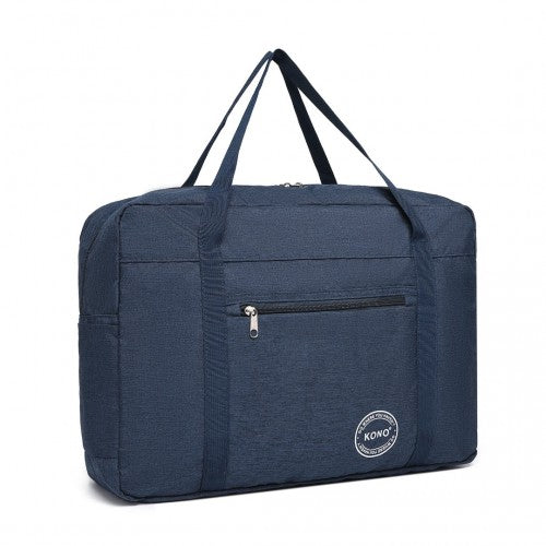 EQ2308 - Kono Foldable Waterproof Storage Cabin Travel Handbag - Navy