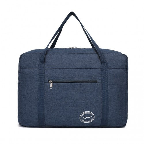 EQ2308 - Kono Foldable Waterproof Storage Cabin Travel Handbag - Navy