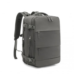 EQ2344 - Kono Multi-Functional Breathable Travel Backpack With USB Charging Port And Separate Shoe Compartment - Grey