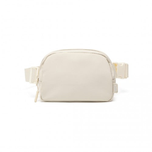 EQ2345 - Kono Sleek And Stylish Minimalist Classic Waterproof Waist Pack - Beige