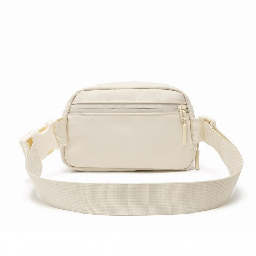 EQ2345 - Kono Sleek And Stylish Minimalist Classic Waterproof Waist Pack - Beige