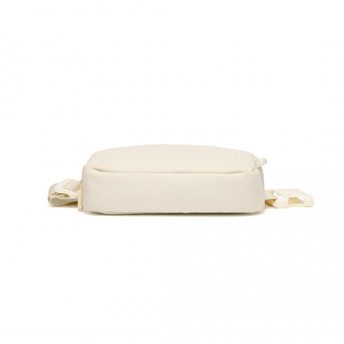 EQ2345 - Kono Sleek And Stylish Minimalist Classic Waterproof Waist Pack - Beige