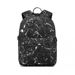 EQ2361 - Kono Water-Resistant School Backpack With Secure Laptop Compartment - Black