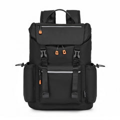 EQ2404 - Kono Advanced Leisure Backpack with Reflective Safety Features USB Charging and Dedicated Laptop Sleeve - Black