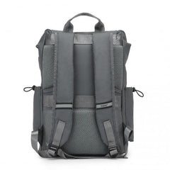 EQ2404 - Kono Advanced Leisure Backpack with Reflective Safety Features USB Charging and Dedicated Laptop Sleeve - Grey