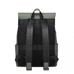 ET2417 - Kono Water-Resistant Urban Geometric Backpack With Laptop Compartment - Green