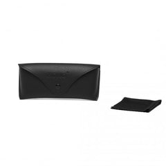 G4041 - Kono Leather Look Soft Sunglasses Case - Black