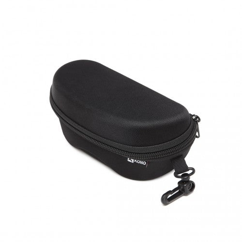 G4042 - Kono Hard Shell Zipper Sunglasses Case - Black