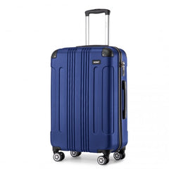 K1777-1L - Kono 28 Inch ABS Lightweight Compact Hard Shell Travel Luggage For Extended Journeys - Navy