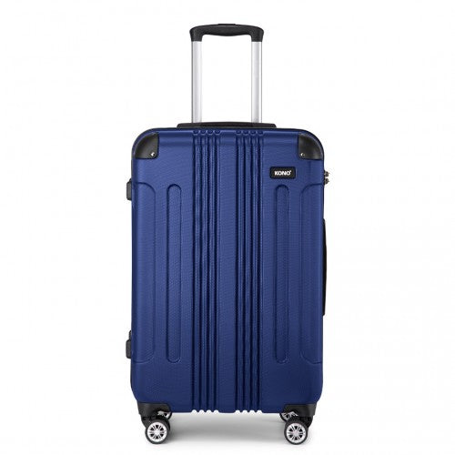 K1777-1L - Kono 28 Inch ABS Lightweight Compact Hard Shell Travel Luggage For Extended Journeys - Navy