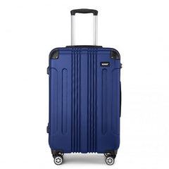 K1777-1L - Kono 28 Inch ABS Lightweight Compact Hard Shell Travel Luggage For Extended Journeys - Navy