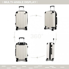 K1777L - Kono 24 Inch ABS Hard Shell Suitcase Luggage - Beige