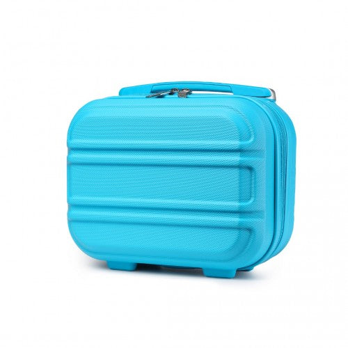 K1871-1L - Kono 12 Inch Lightweight Hard Shell ABS Vanity Case - Blue