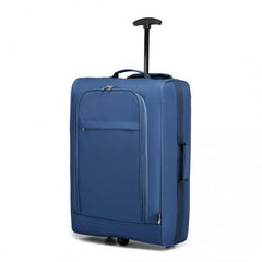 K1873-2 - Kono CABIN SIZE SOFT SHELL HAND LUGGAGE - BLUE