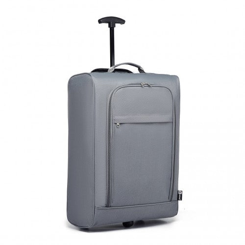 K1873-2 - Kono CABIN SIZE SOFT SHELL HAND LUGGAGE - GREY