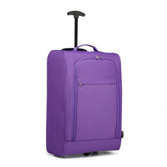 K1873-2 - Kono CABIN SIZE SOFT SHELL HAND LUGGAGE - PURPLE