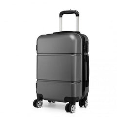 K1995L - Kono Hard Shell ABS Carry On Suitcase 20 Inch - Grey