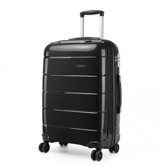 K1997L - KONO 24 INCH HARD SHELL PP SUITCASE - BLACK