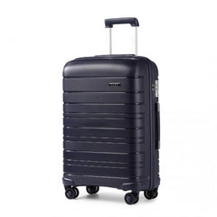 K2091L - Kono 28 Inch Multi Texture Hard Shell PP Suitcase - Classic Collection - Navy