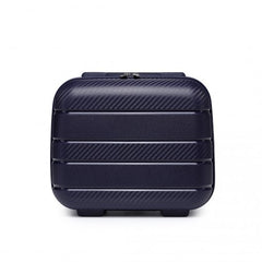 K2091L - Kono 14 Inch Multi Texture Hard Shell PP Vanity Case - Classic Collection - Navy