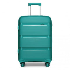 K2092L - Kono 24 Inch Bright Hard Shell PP Suitcase - Classic Collection - Blue/Green