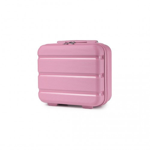 K2092L - Kono 14 Inch Bright Hard Shell PP Vanity Case - Pink