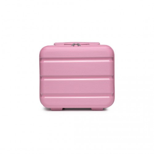 K2092L - Kono 14 Inch Bright Hard Shell PP Vanity Case - Pink